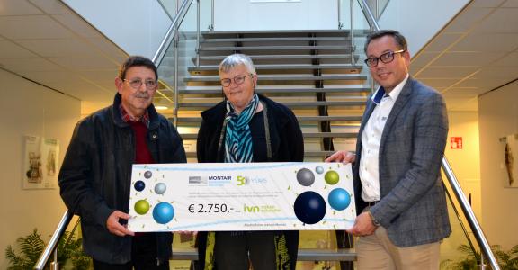 Montair doneert € 2.750,- aan IVN